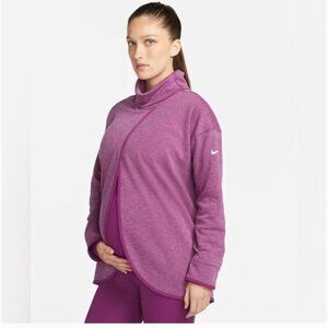 Nike NWT Purple Pullover sweatshirt jacket reversible front/back maternity sizeM